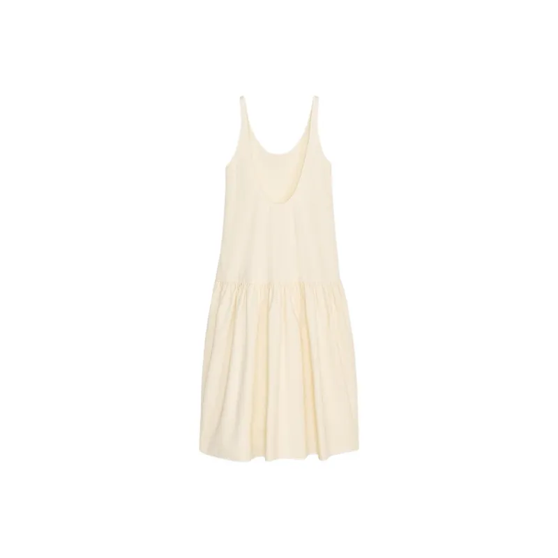 ZARA Sleeveless Dress Women's Light Yellow-1