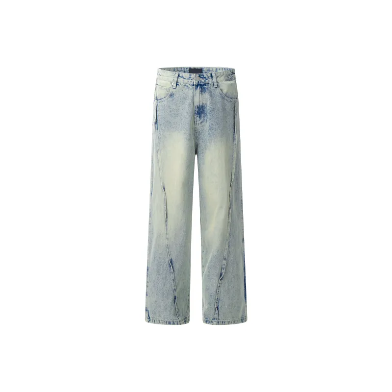 GBXM Jeans Unisex Washed Blue-0