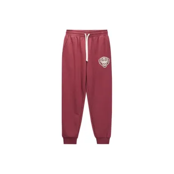 Ed Hardy FW24 Knitted Sweatpants Men's Deep Garnet Red