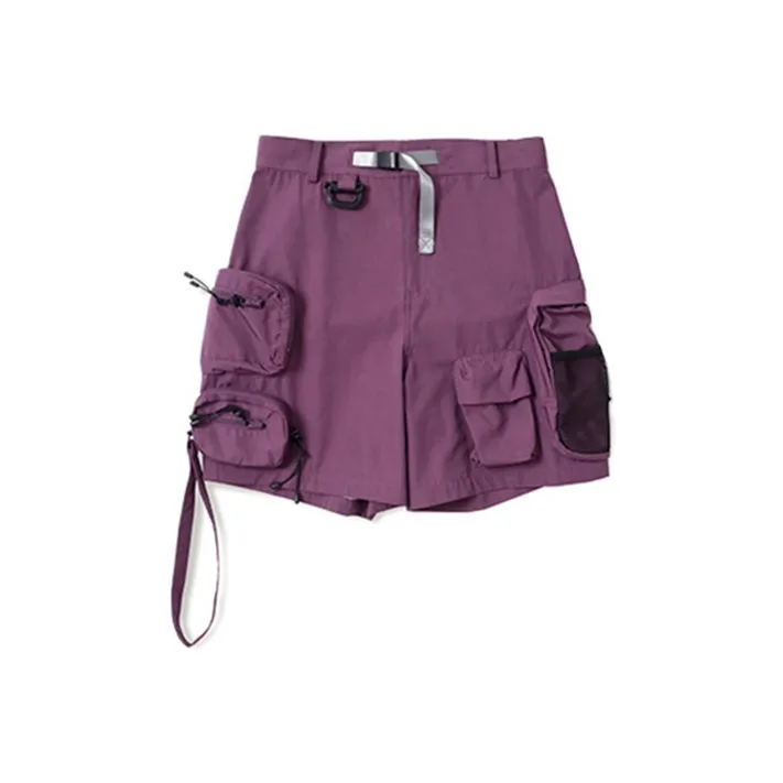 Umamiism Loose Fit Shorts Unisex Dark Purple-0