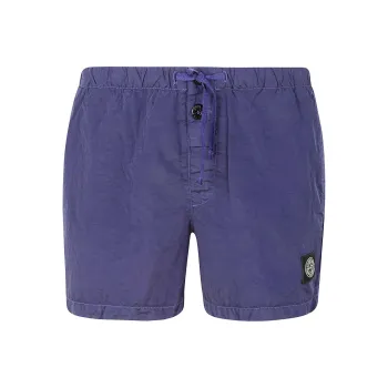 STONE ISLAND Denim Shorts Men's Purple