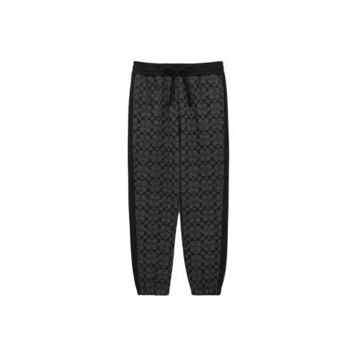 COACH SS24 Casual Pants Men's Charcoal Gray