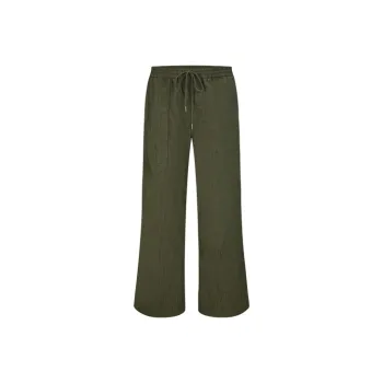 URBAN REVIVO Casual Pants Men Khaki Green