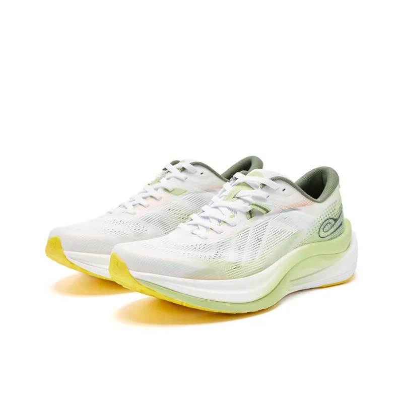 QIAODAN Phantom 2.0 Running Shoes Men Low Top Jordan White Artichoke Green Tea-2