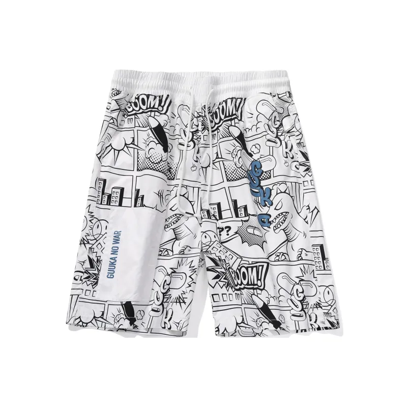 Guuka Casual Shorts Unisex White-0