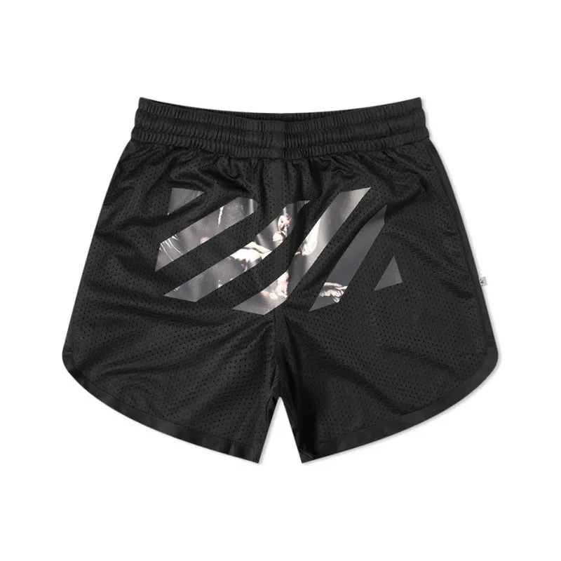 OFF WHITE Caravaggio Arrows Mesh Shorts-0