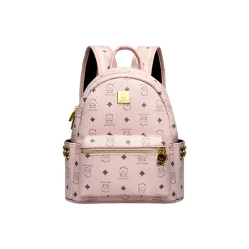 MINLUBAOLUO PU Backpack Medium Size Unisex Multicolor