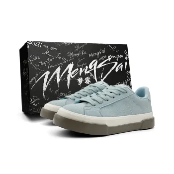 Mengsai Cushioning, Wear Resistant Low Top Casual Shoes Unisex Light Blue
