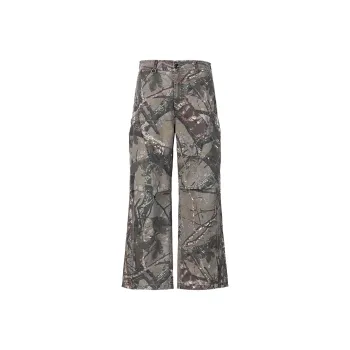 GTRG Casual Pants Unisex Brown Branch Camouflage