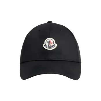 Moncler Logo Patch Curved Peak Cap