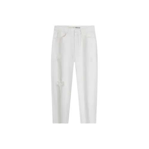 FAIRWHALE Jeans Unisex Raw White