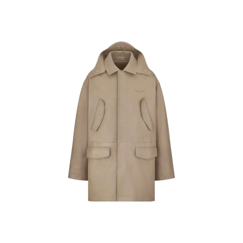 DIOR SS25 Leather Jacket Men's Brown-0