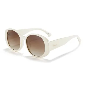 SHAWN LEE Plate Frame Oval Sunglasses Unisex