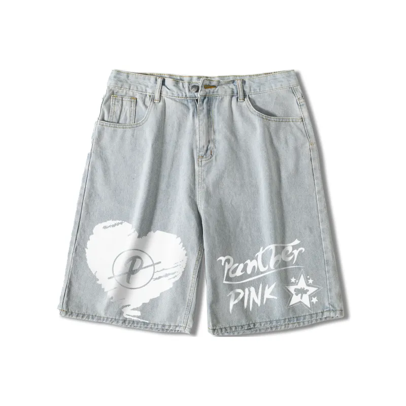 PINK PANTHER Denim Shorts Unisex-8