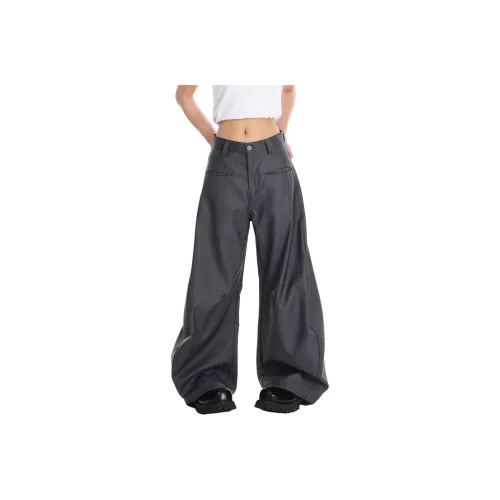 KVIV Suit Trousers Men Gray 
