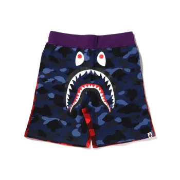 A BATHING APE Crazy Camo Shark Sweat Shorts