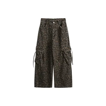 GEOFFREY B. SMALL Cargo Pants Unisex Leopard Print