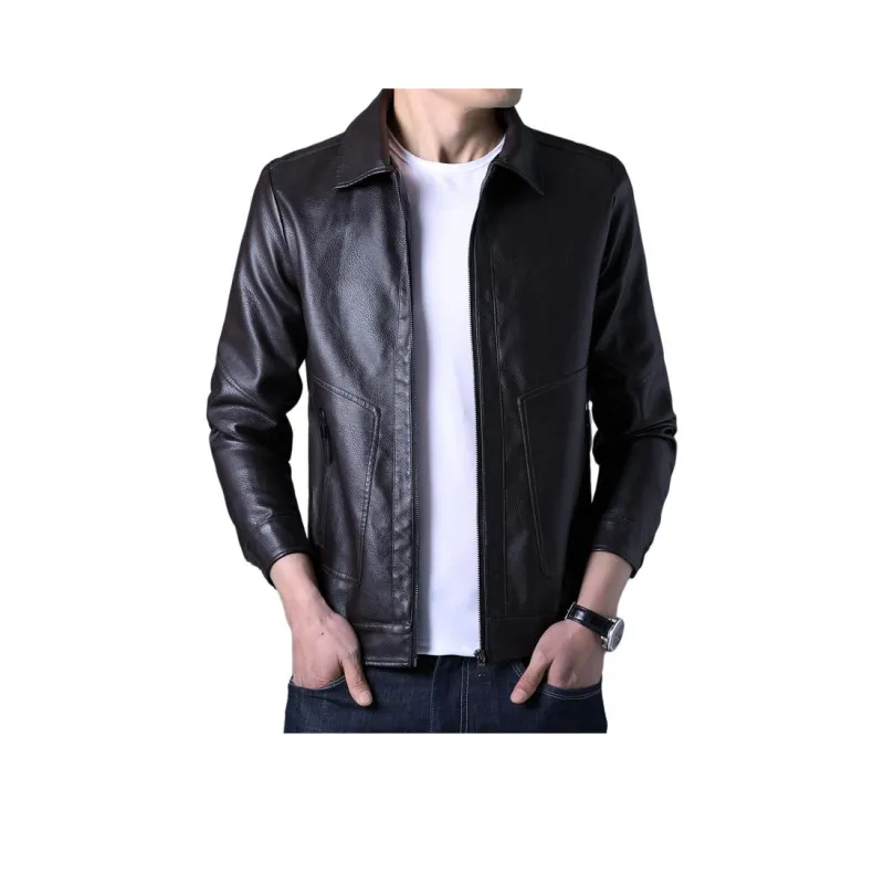 PIERRE CARDIN Leather Jacket Men's-5