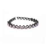 Purple Diamond Floral Headband