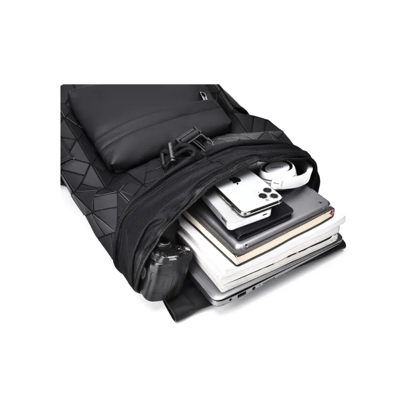 ROBINHOOD Oxford Backpack Regular Men's Black/Gray/Dazzling Color-5