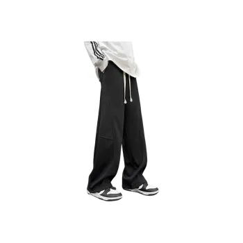 Qnxeey Knitted Sports Pants Unisex
