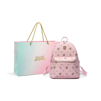 Pepsi PVC Backpack Regular Women's Light Mist Pink/Cognac