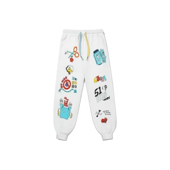 Guuka x AGAHO Casual Pants Men's White