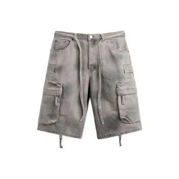 ZARA Denim Shorts Men's Dark Gray