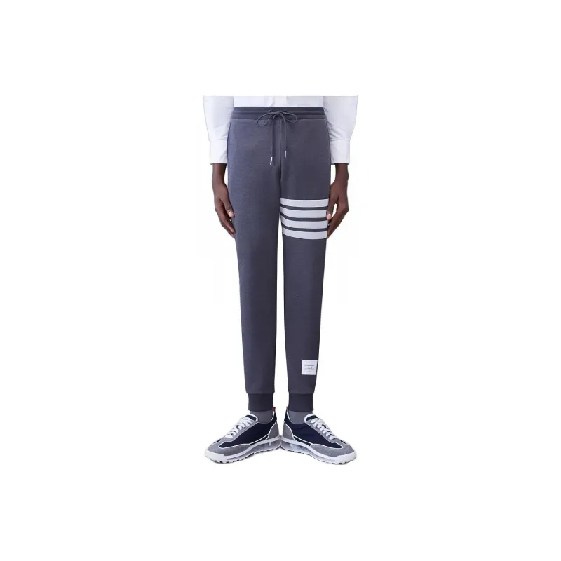 THOM BROWNE Signature 4 bar Stripe Track Pants-10