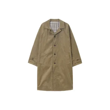 UNVESNO Trench Coat Unisex Olive Brown