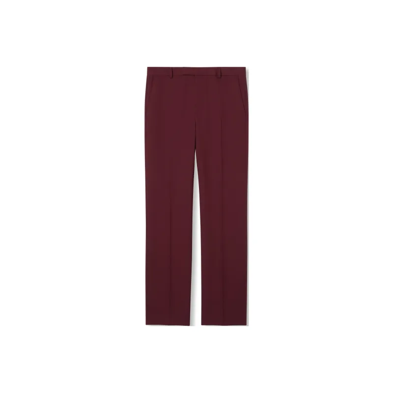 GUCCI FW24 Casual Pants Men's Burgundy-0