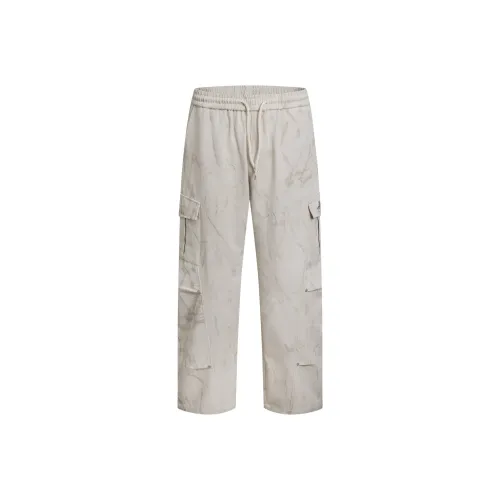 404MOB GANG Cargo Pants Unisex Paris Gray