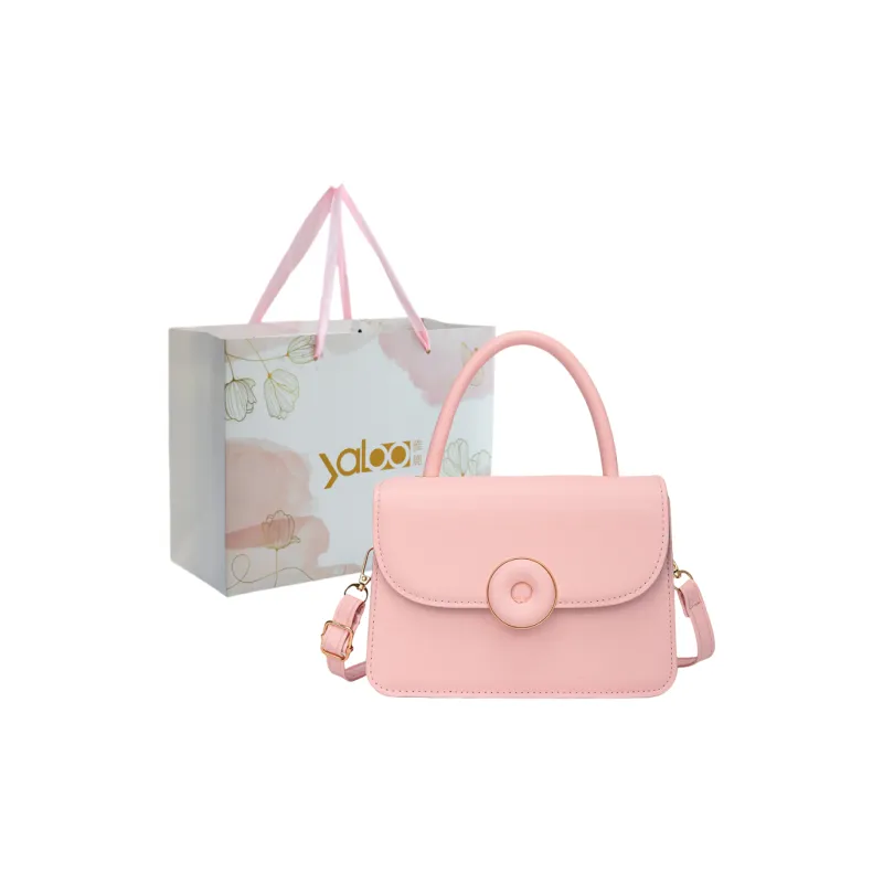 Yalu PU Crossbody One Shoulder Handbag Women's Black/Yellow/White/Pink-12