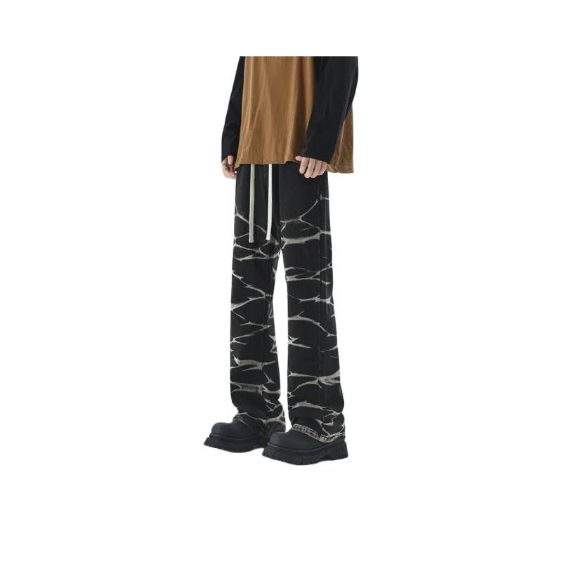 Small Columns Under The Sea Jeans Unisex Nostalgic Blue-0