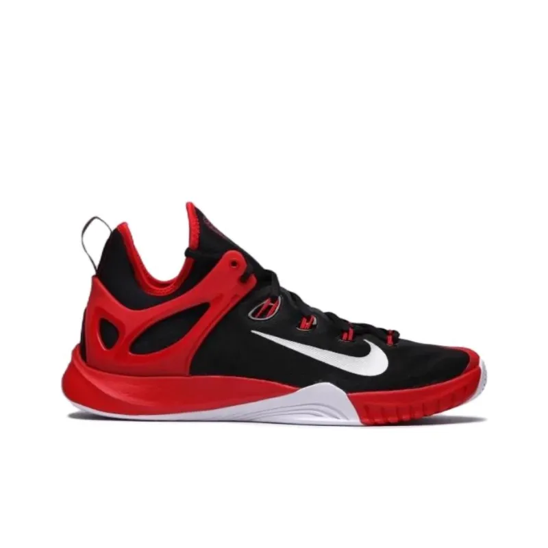 Nike Hyperrev 2015 Anti Slip Wear Resistant Low Top Basketball Shoes Men's Black Red-1
