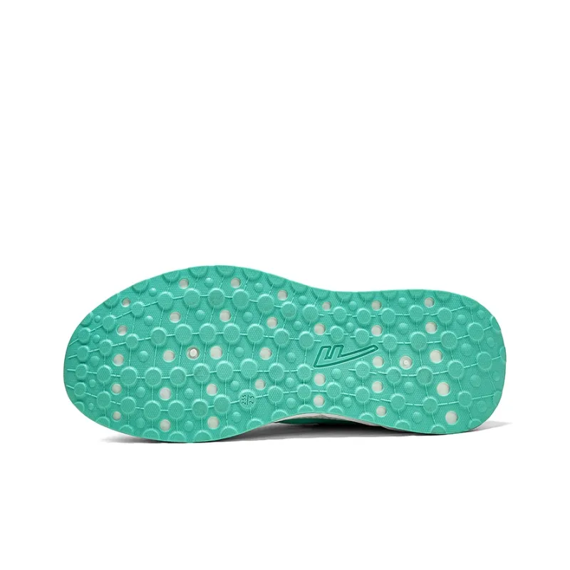 Warrior Cushioning, Slip Resistant, And Abrasion Resistant Low Top Casual Running Shoes Men's Turquoise-4