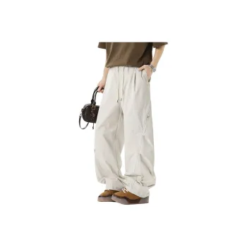 GROW DATE Cargo Pants Unisex Black