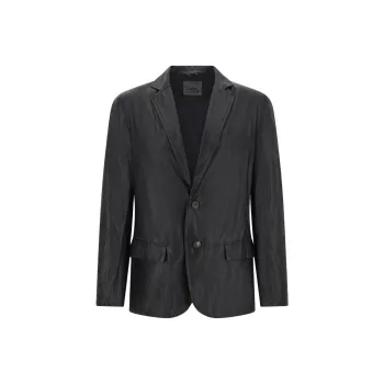 Giorgio Brato Leather Blazer