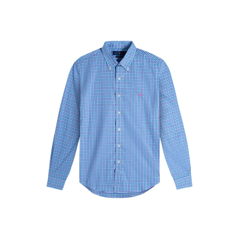 Polo Ralph Lauren Shirt Men's Blue Pink-0