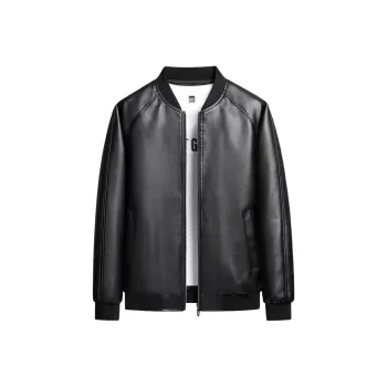PIERRE CARDIN Leather Jacket Men's