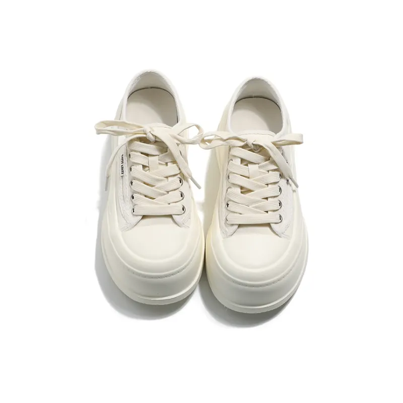 MIS. DANNY Height Increasing Low Top Canvas Shoes Women's-5