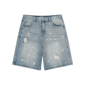GUKUUL Denim Shorts Unisex Nostalgic Blue
