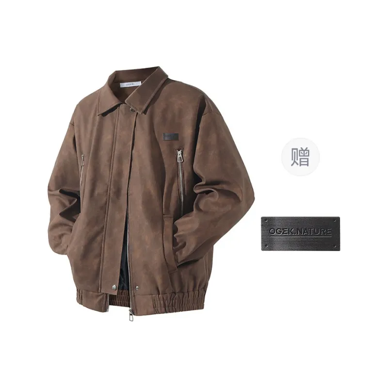 OGEK Leather Jacket Unisex Black-6