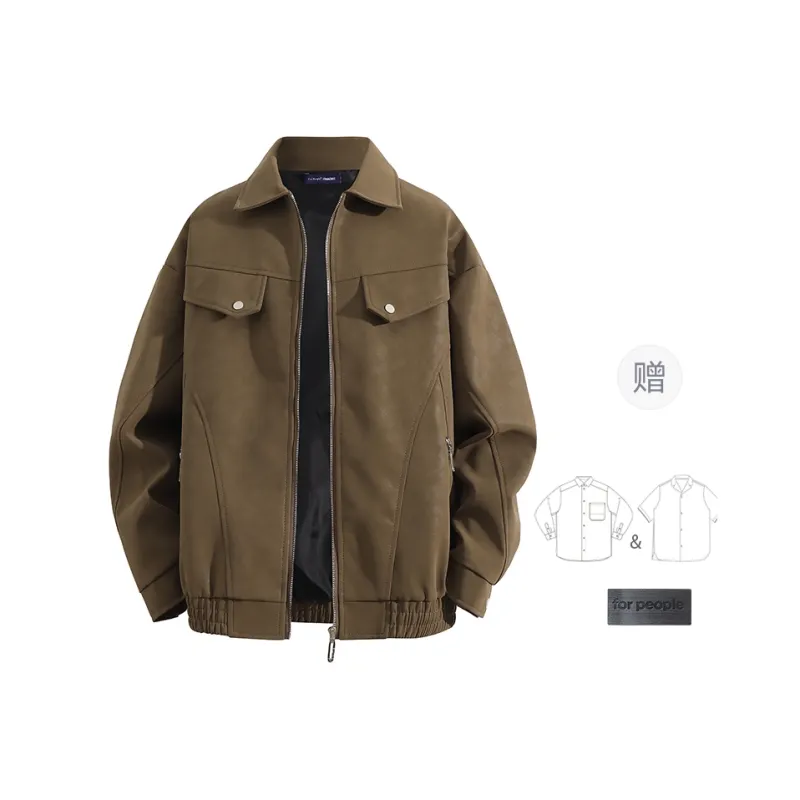FAX FOR FMACM Leather Jacket Unisex-10