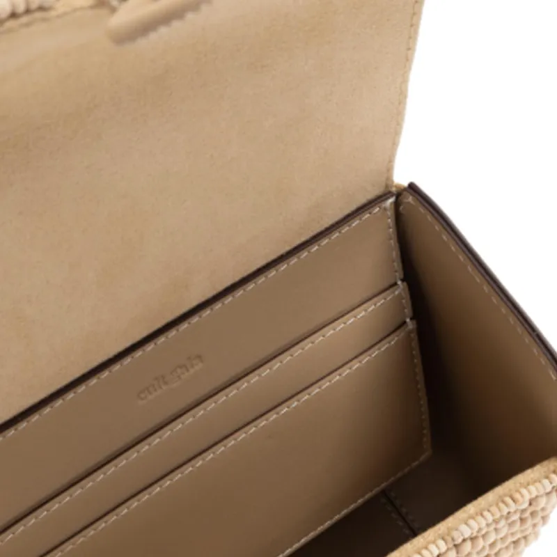 CULT GAIA Leather Handbag Women's Beige-3