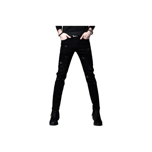 Devanro Jeans Men Black