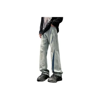 NEAR HERE Jeans Unisex Blue