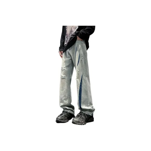 NEAR HERE Jeans Unisex Blue