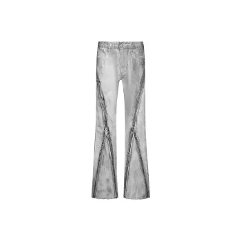 COOLALPACA Loose Fit Bootcut Floor Length Jeans Unisex