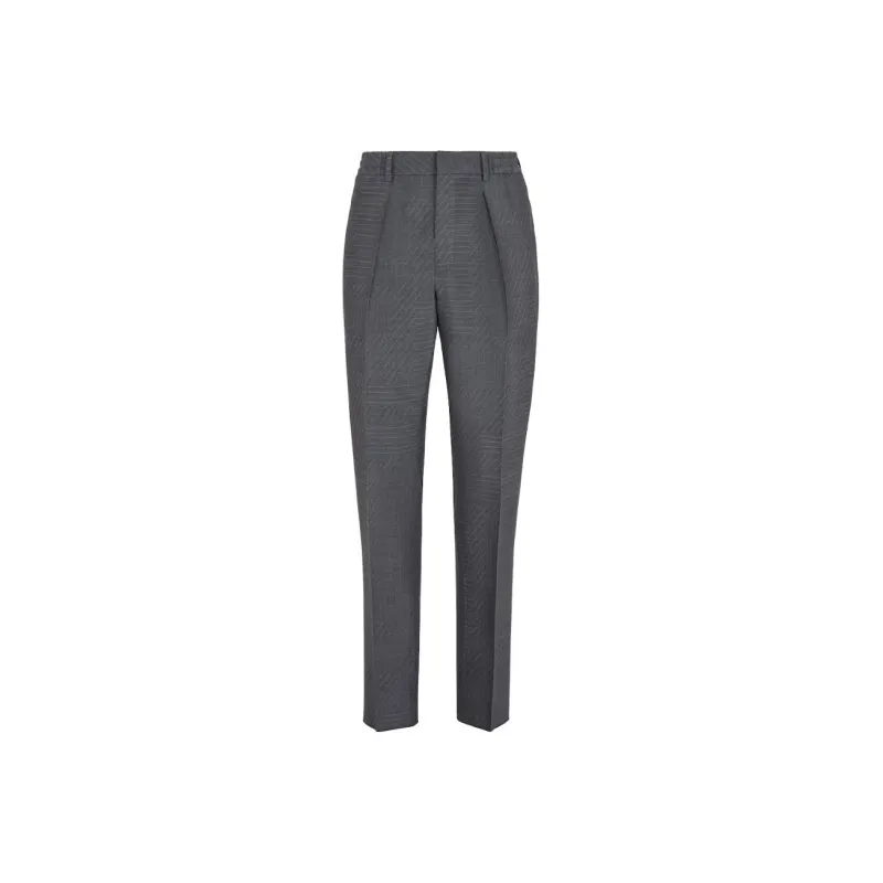 FENDI Straight Cut Pleated Pants-0